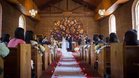 wedding ceremony in chapel
